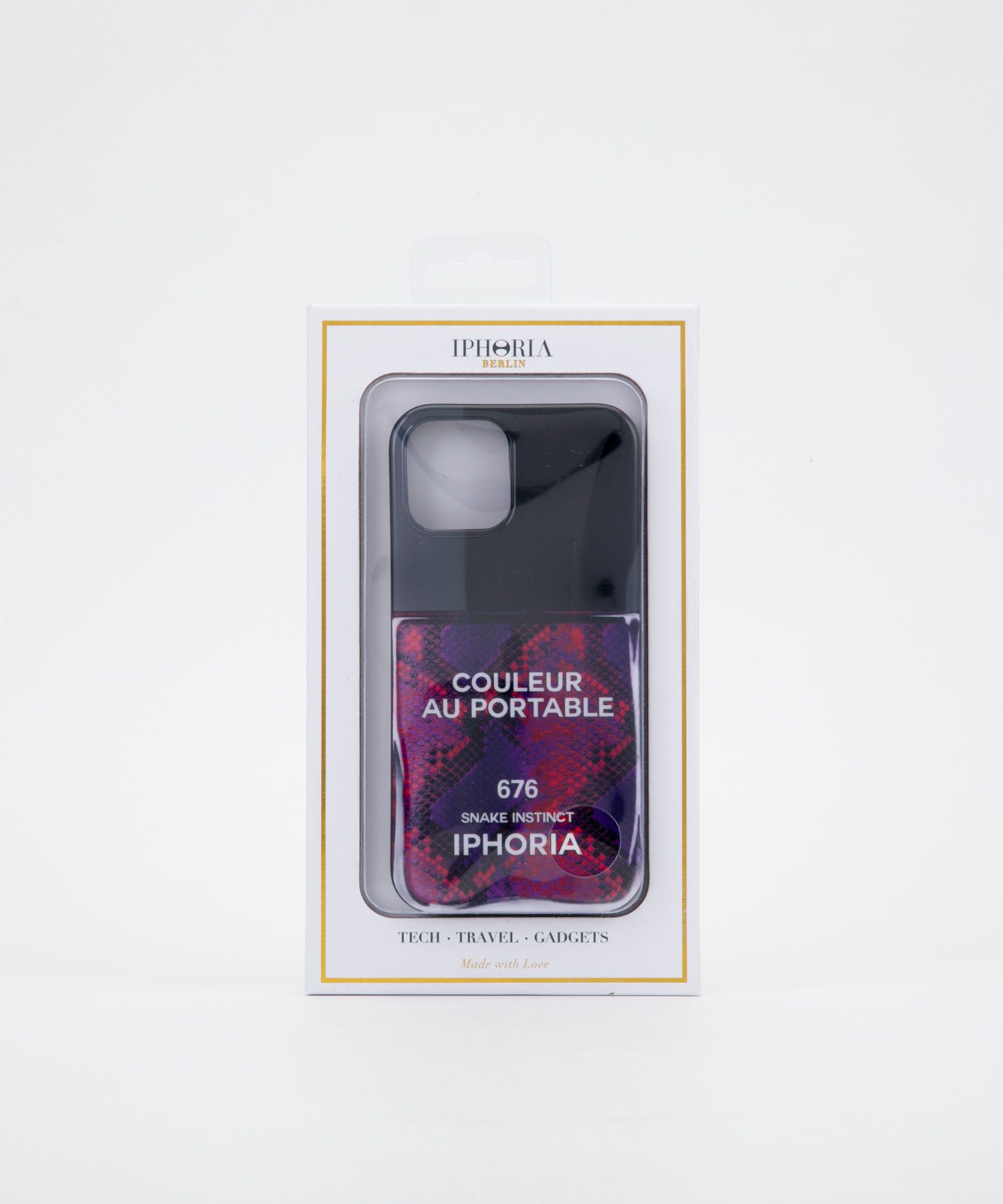 Case for Apple iPhone 12/12 Pro - Nailpolish Coleur Au Portable Snake Instinct