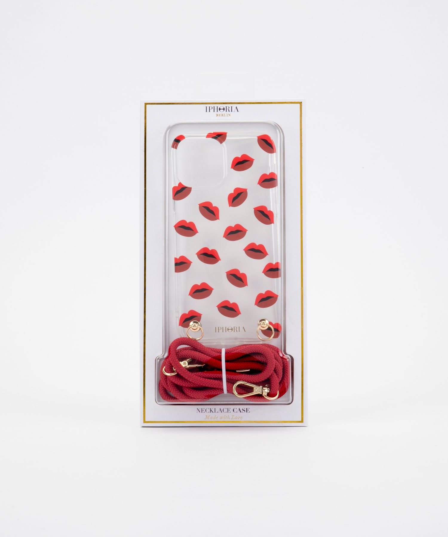 Necklace Case for Apple iPhone 12/12 Pro - Transparent Lips