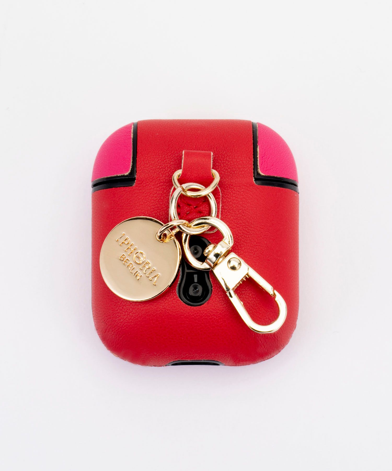 Key Chain Airpods Case - Red & Pink