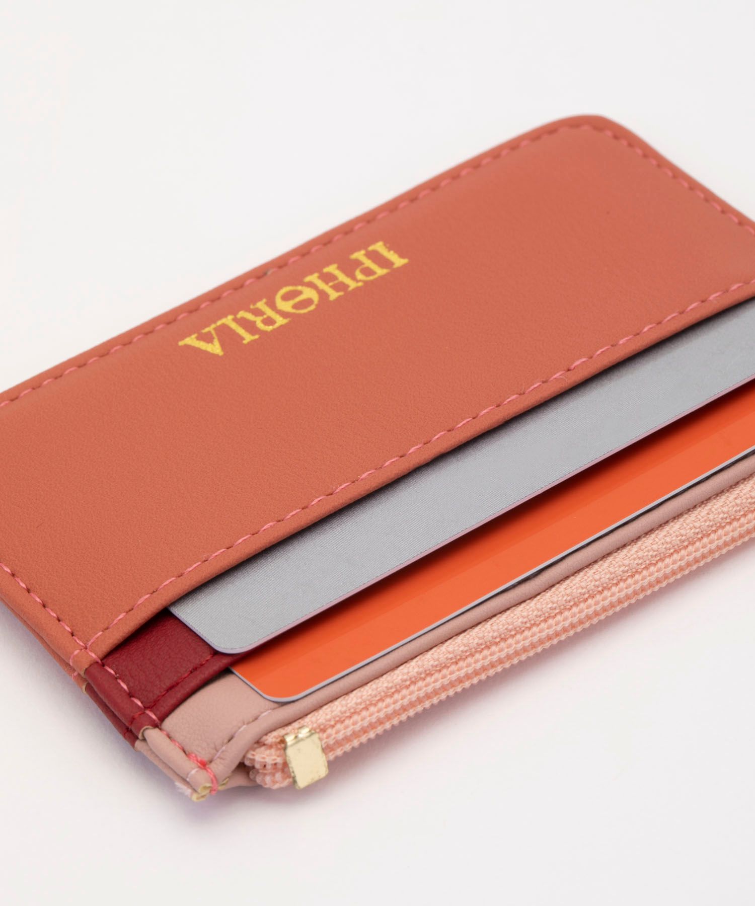 Key Chain Card Holder - Berry Red