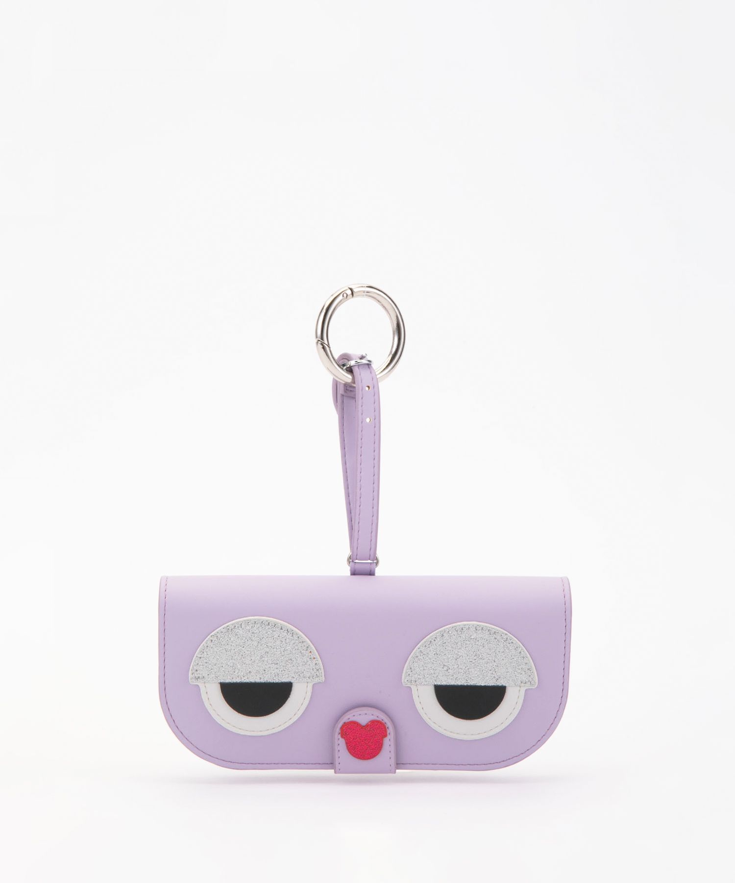 Glasses Case with Bag Holder - Lila Monster Face
