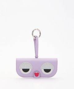 Glasses Case with Bag Holder - Lila Monster Face
