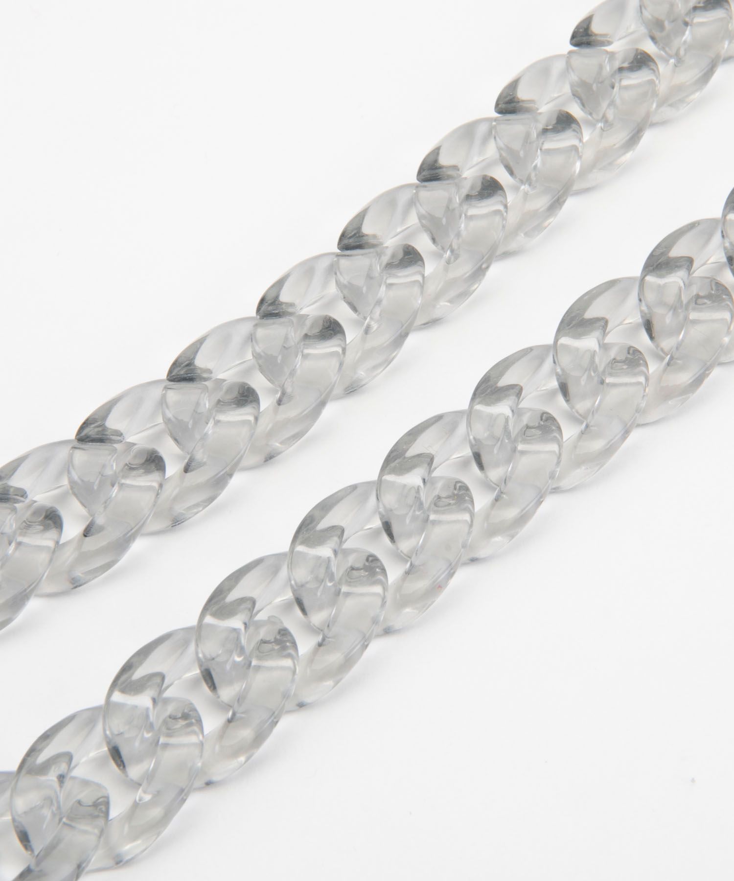Necklace Case for Apple iPhone 12 mini - Soft Touch Grey with clear Chain