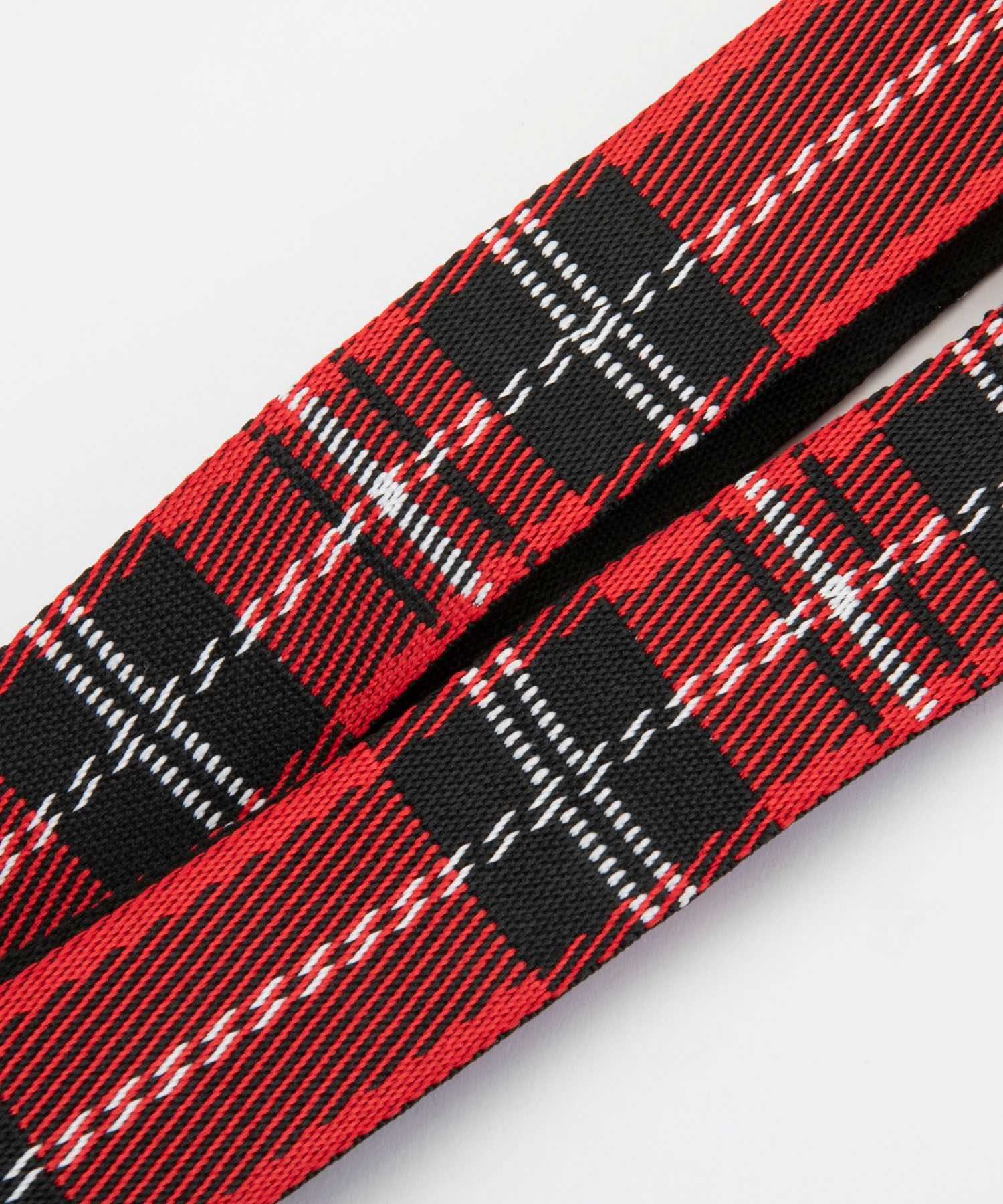 Necklace Case for Apple iPhone 12/12 Pro - Soft Touch Red with Tartan Strap
