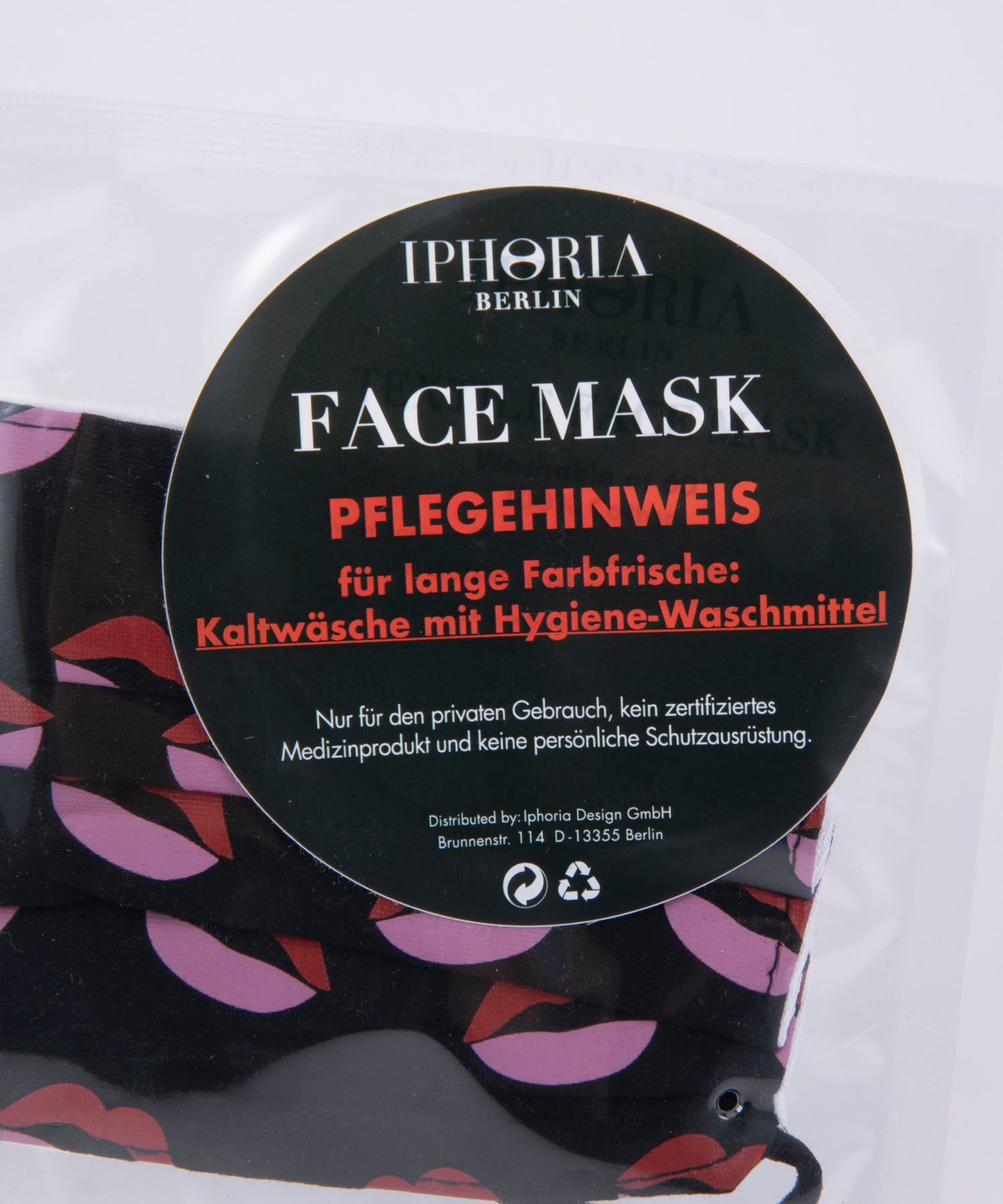 IPHORIA MASK - Kiss Textile Mask