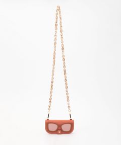 Glasses Case with Bag Holder - Orange Glasses With Chain
