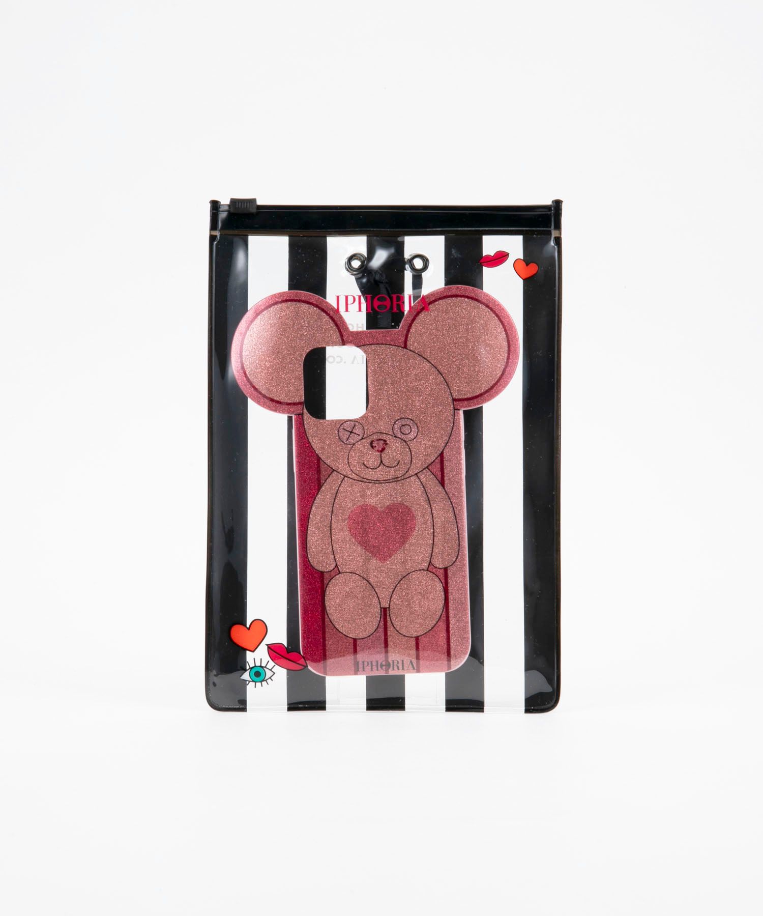 Case for Apple iPhone 12/12 Pro - Teddy Golden Stripes with Heart