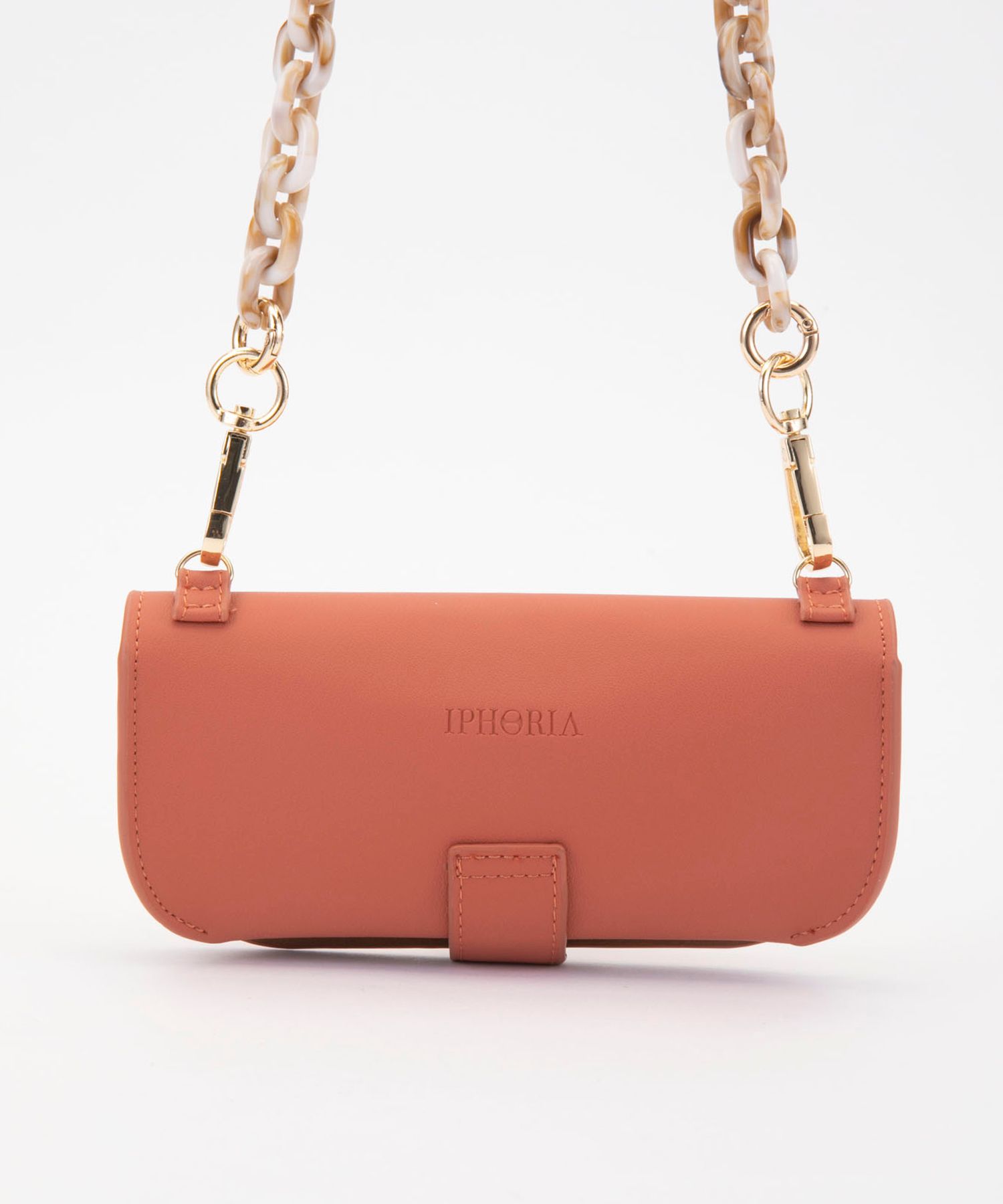 Glasses Case with Bag Holder - Orange Glasses With Chain