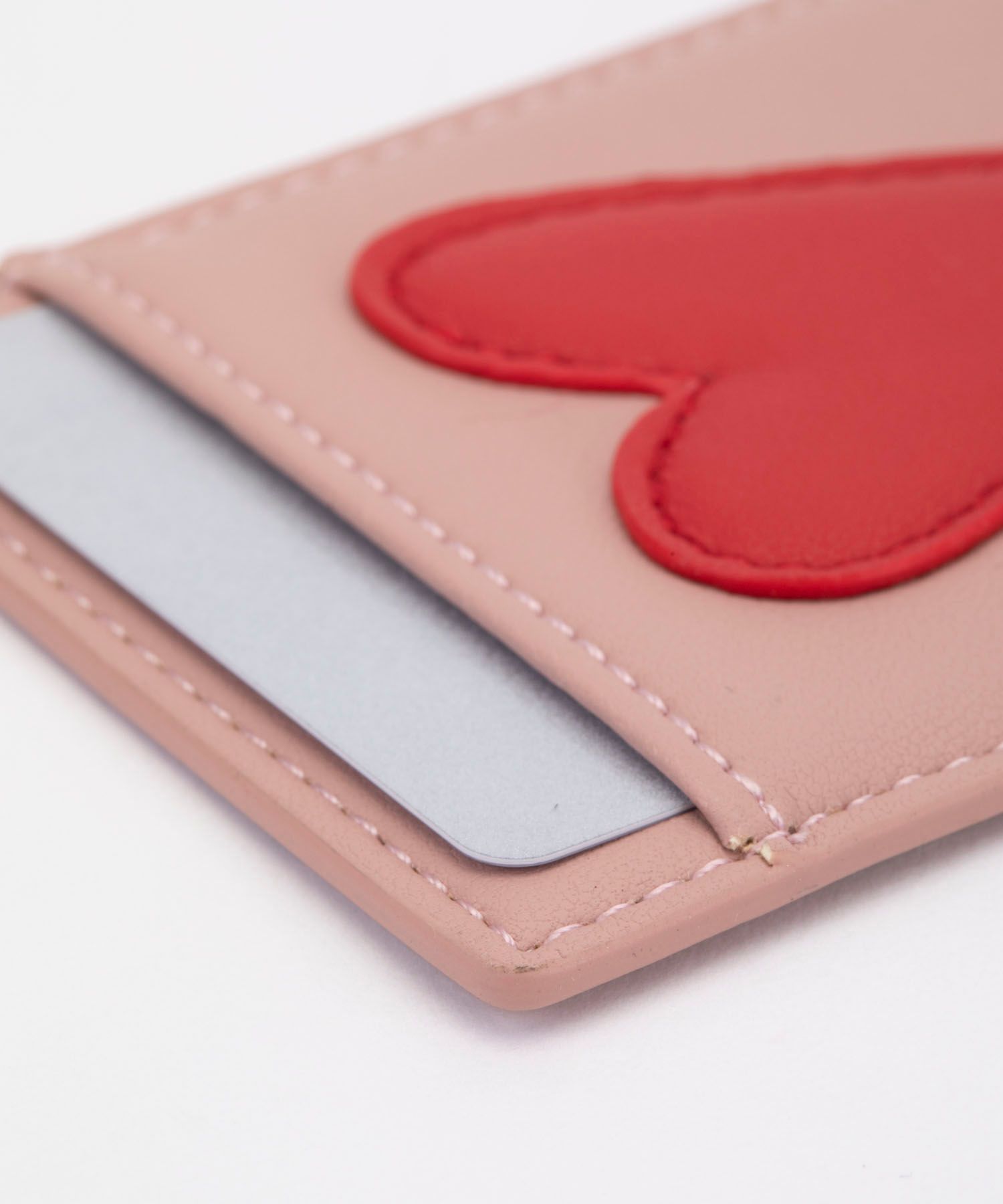 Card Pocket - Nude with Heart