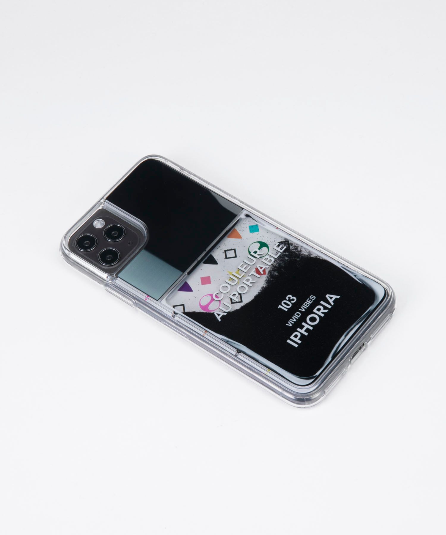 Liquid Case for Apple iPhone 11 Pro Max - Nailpolish White colorful pattern