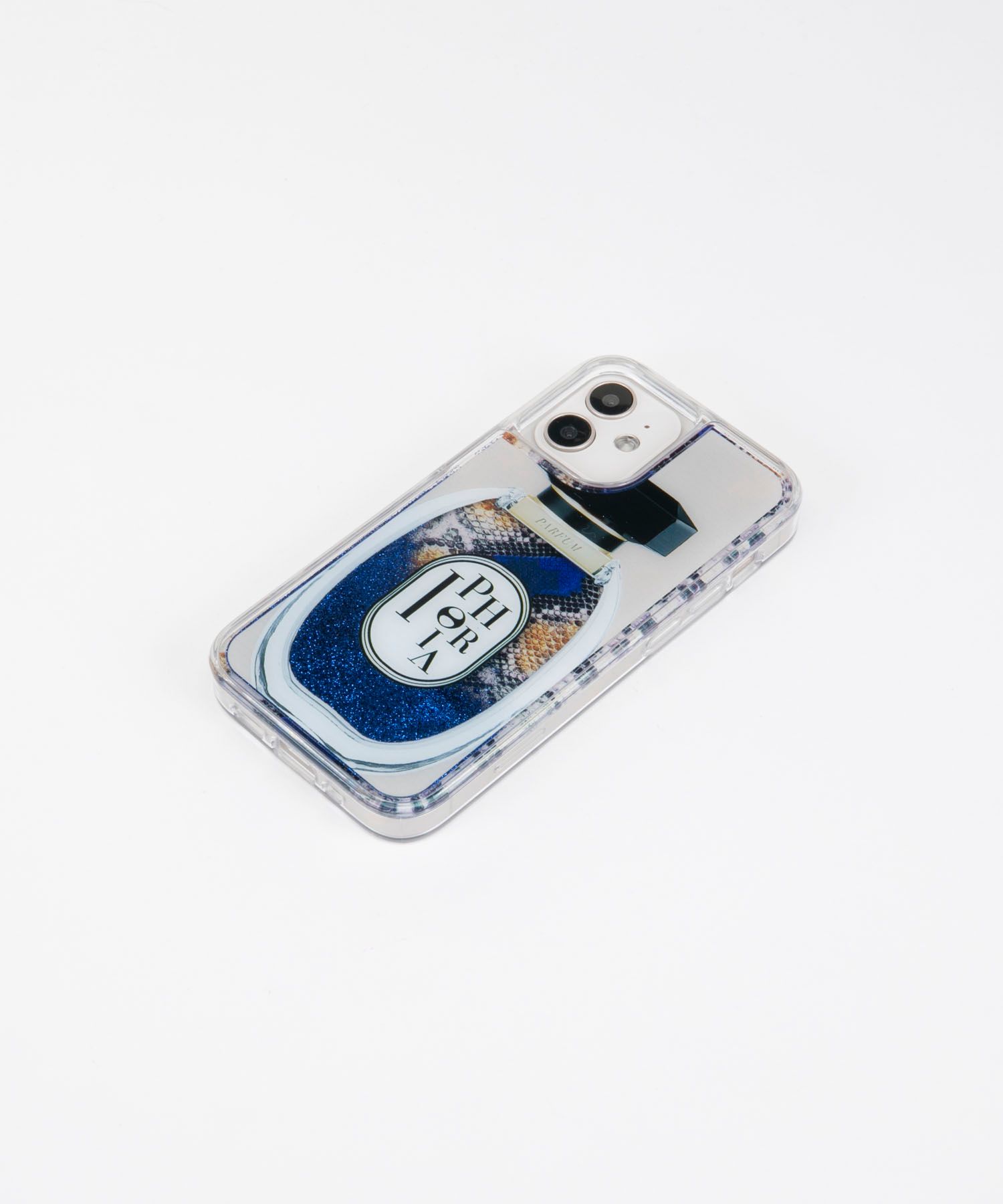 Liquid Case for Apple iPhone 12 mini - Perfume Round Snake Nude