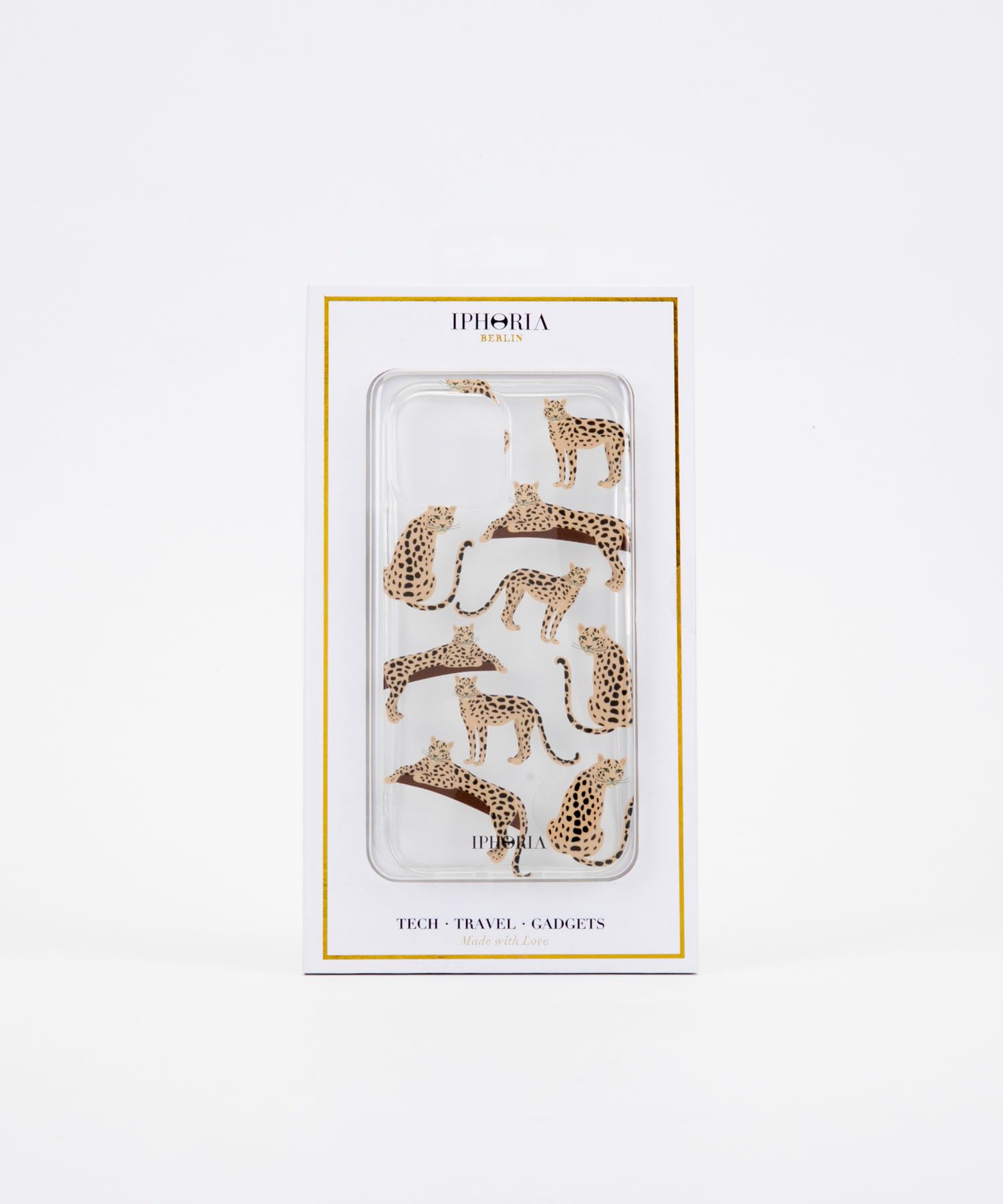 Case for Apple iPhone 12/12 Pro - Transparent Leopard Mosaic