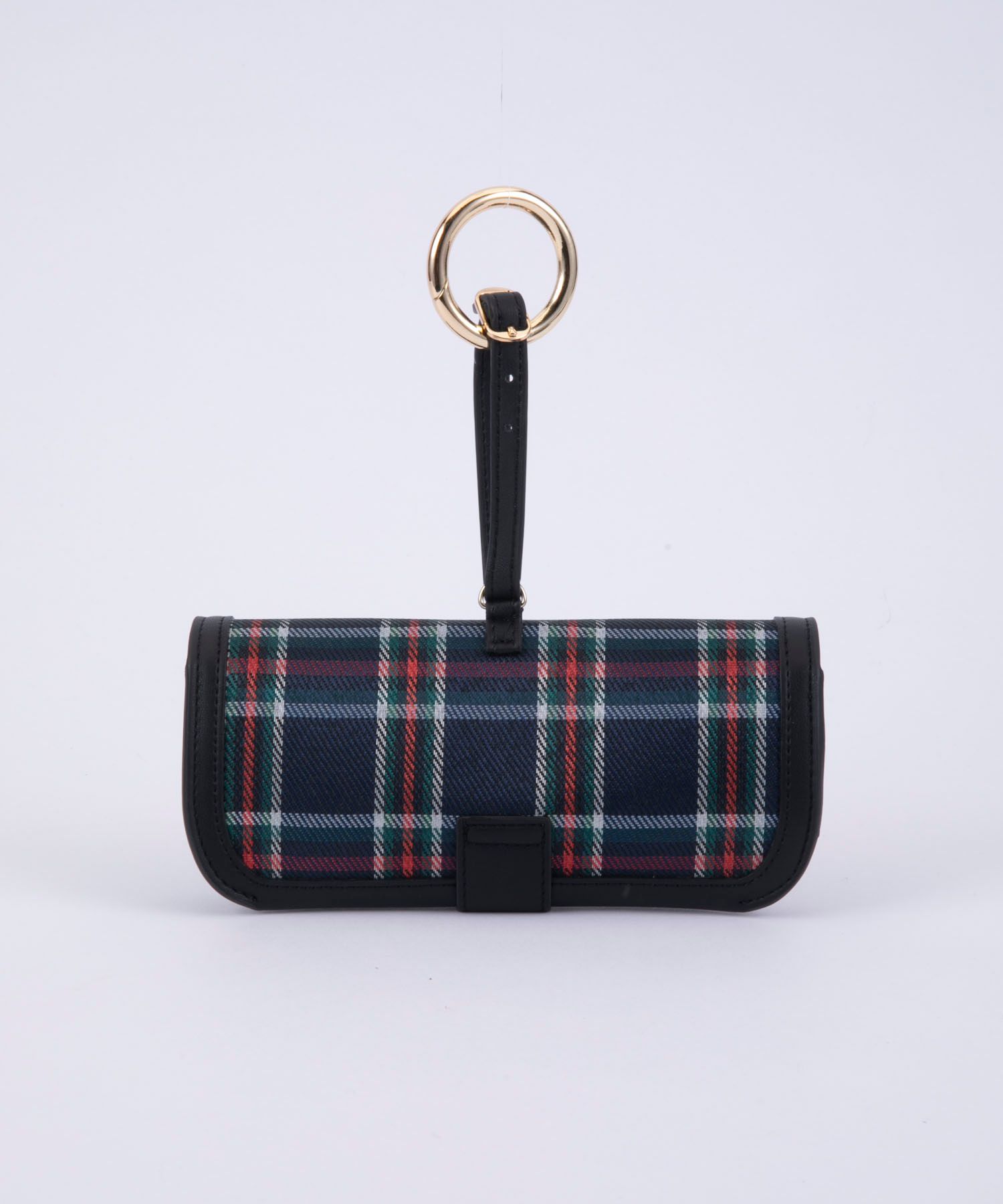 Glasses Case with Bag Holder - checkered with patent Hearts