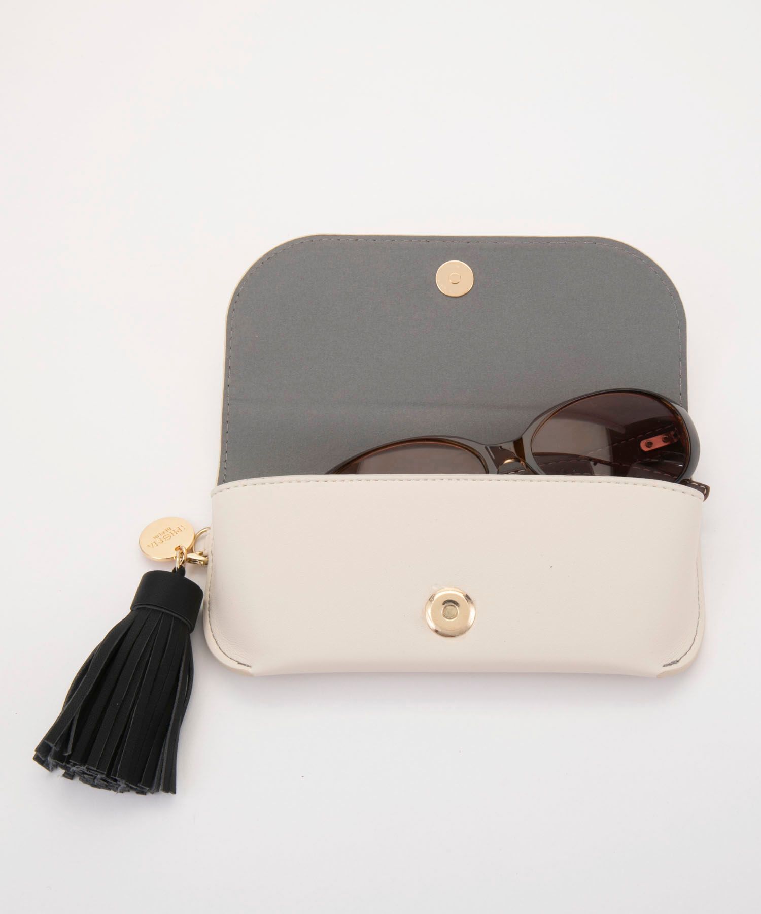 Glasses Case with Bag Holder - Cream IPHORIA