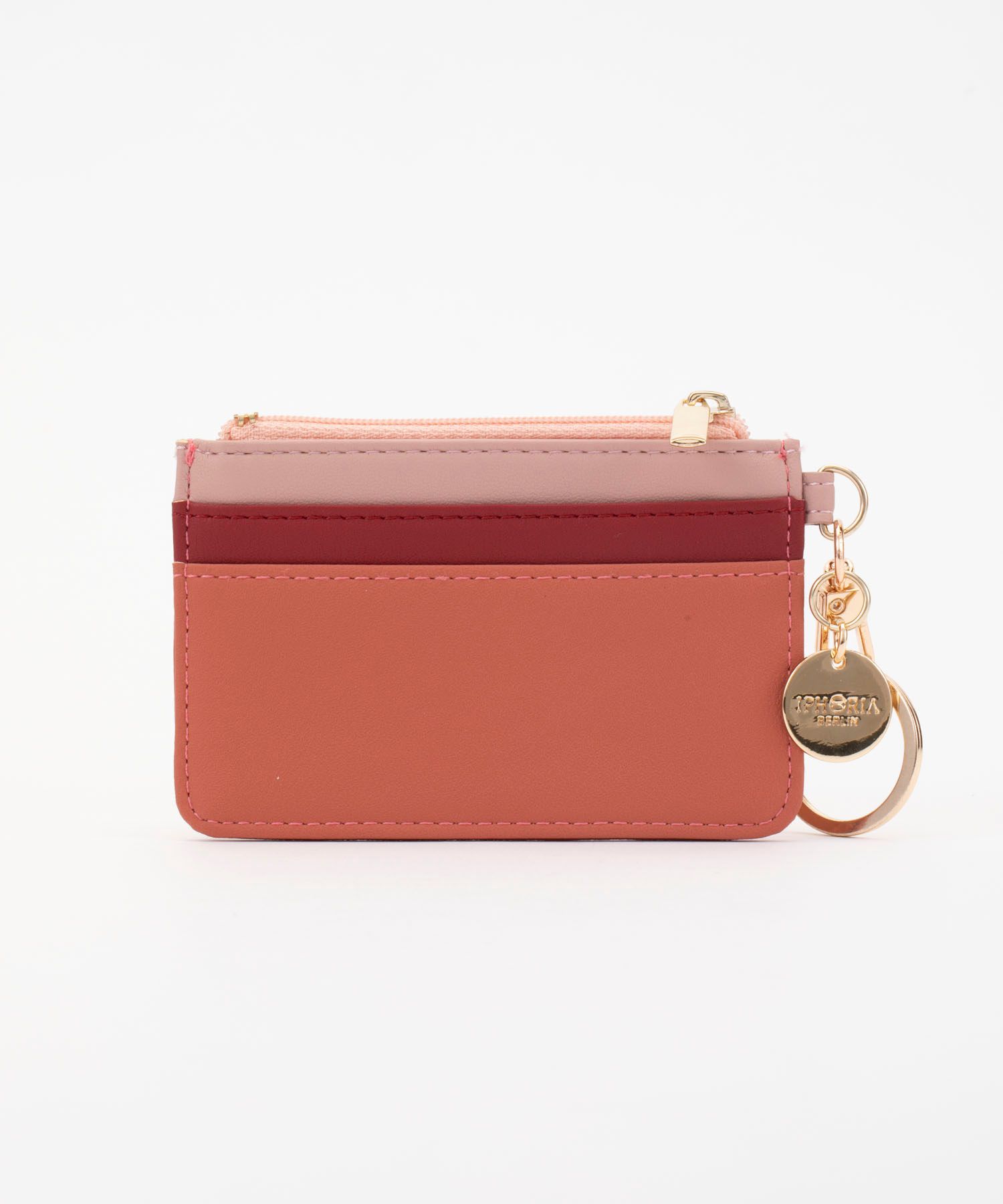 Key Chain Card Holder - Berry Red