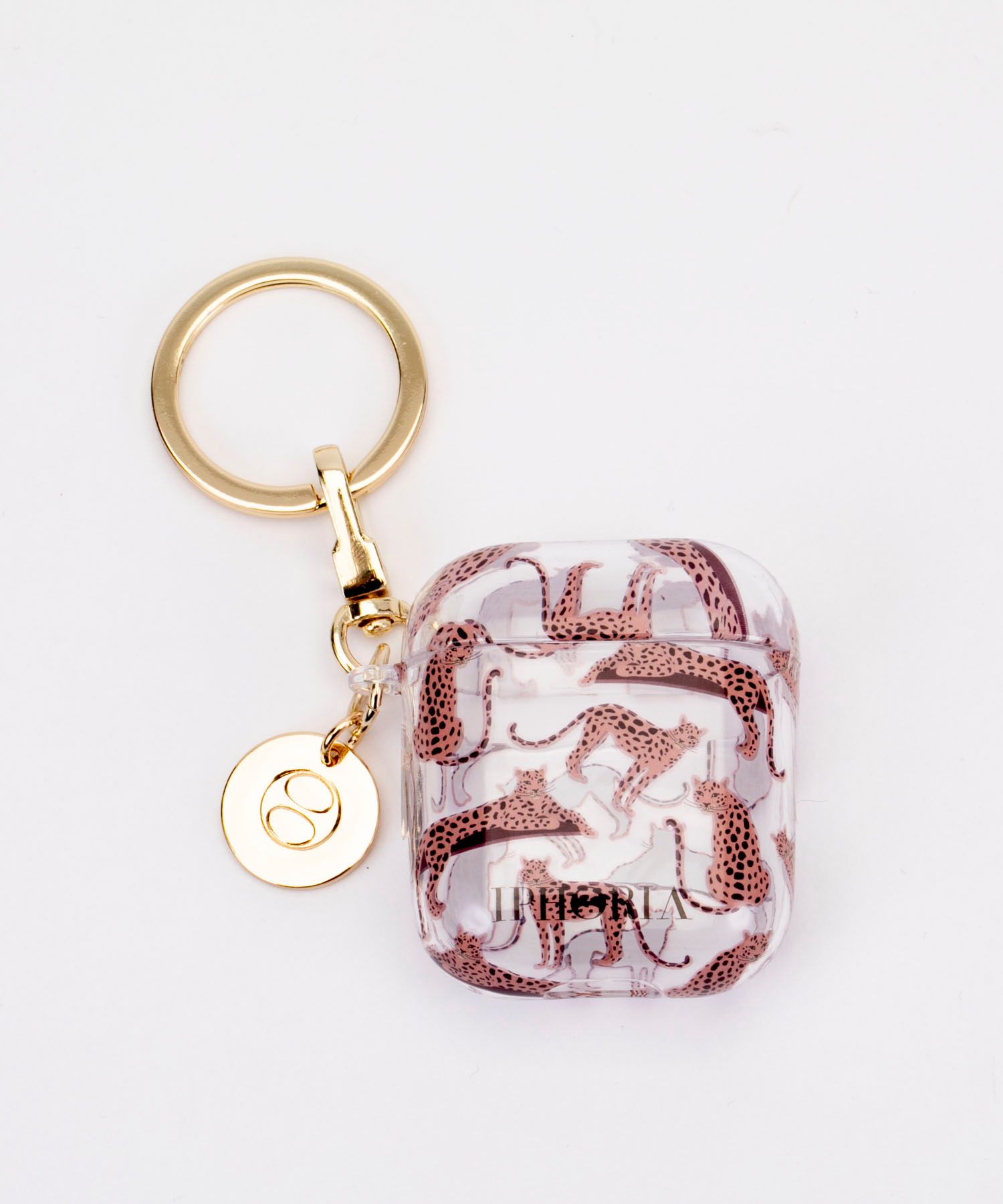 Key Chain Airpods Case - Leopard Mosaic