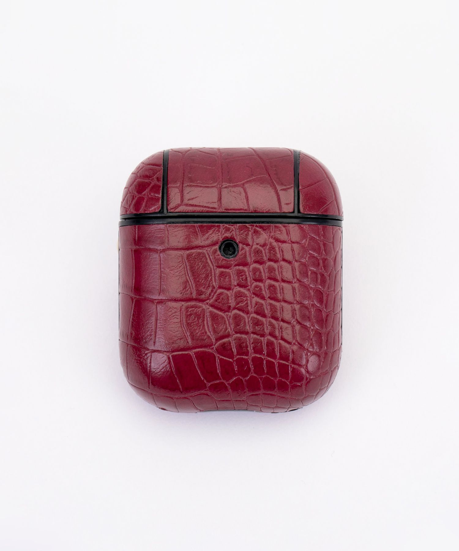 Key Chain Airpods Case - Plum Crocodile