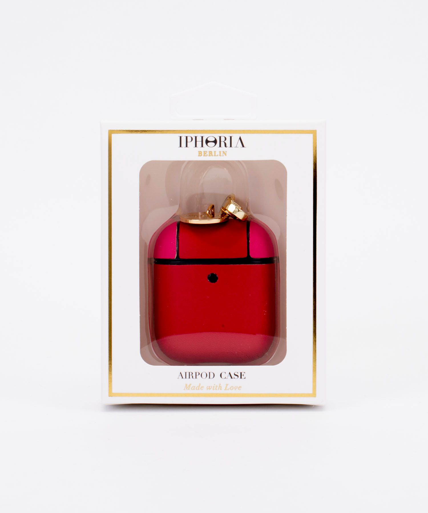 Key Chain Airpods Case - Red & Pink