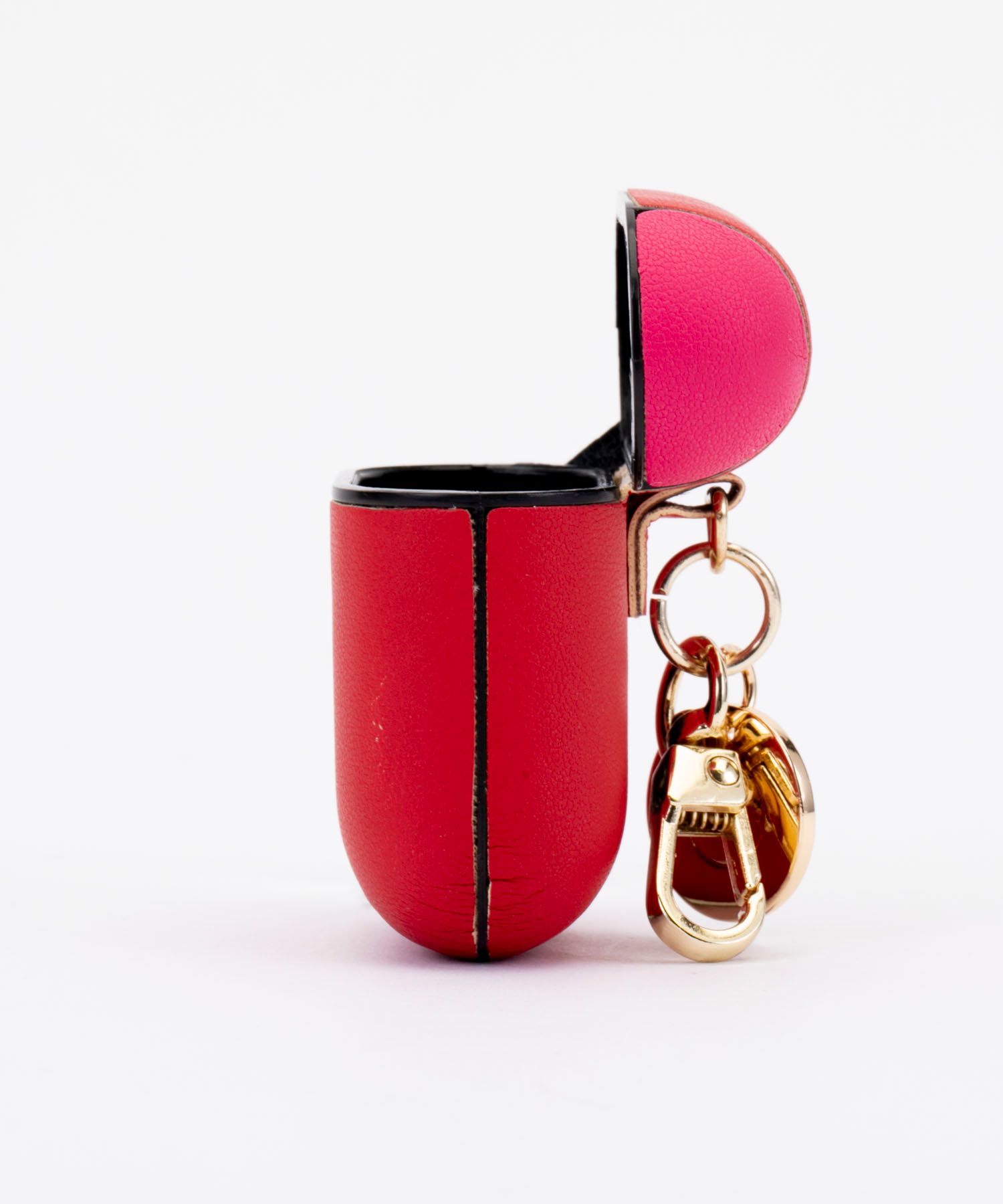 Key Chain Airpods Case - Red & Pink