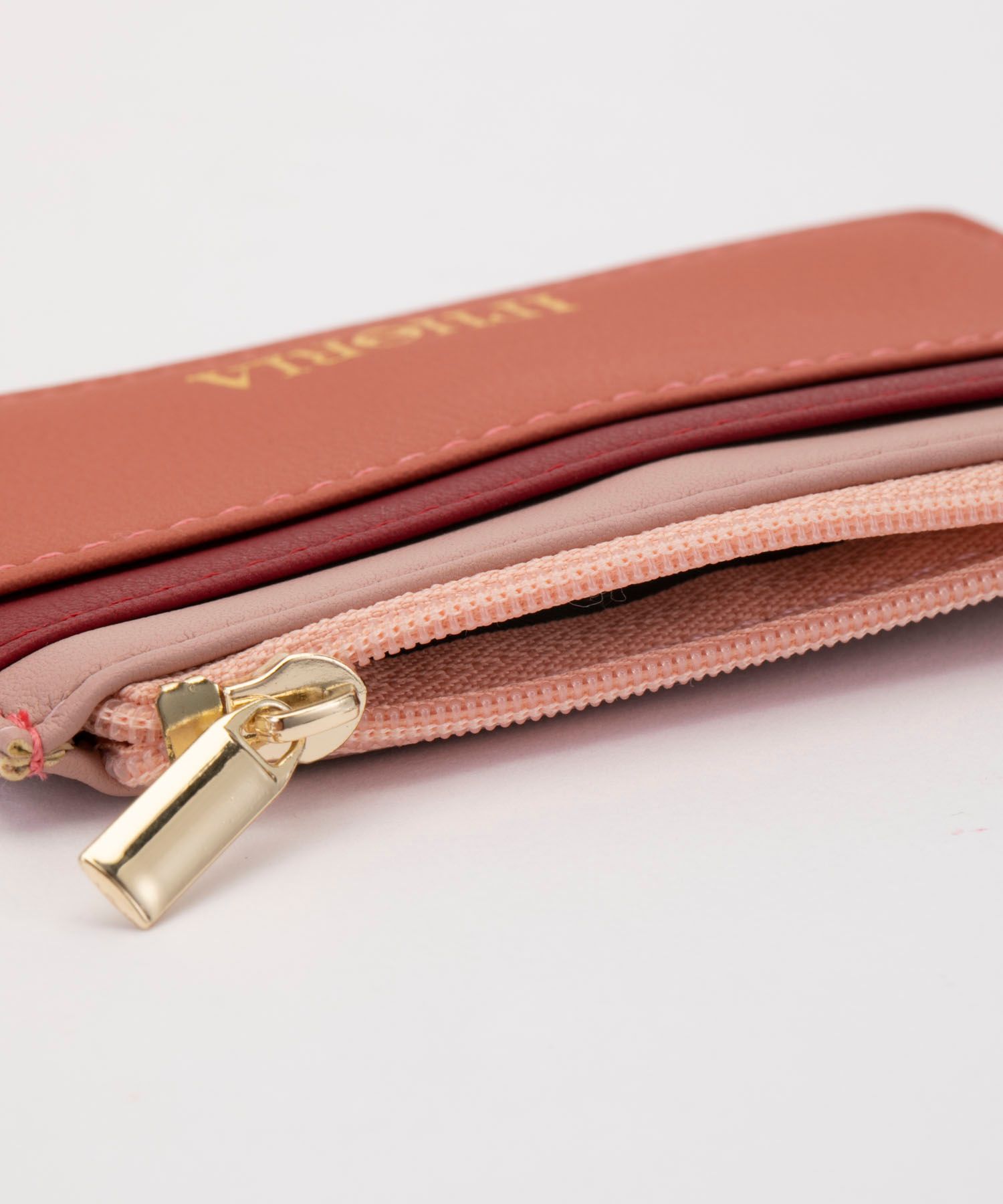 Key Chain Card Holder - Berry Red