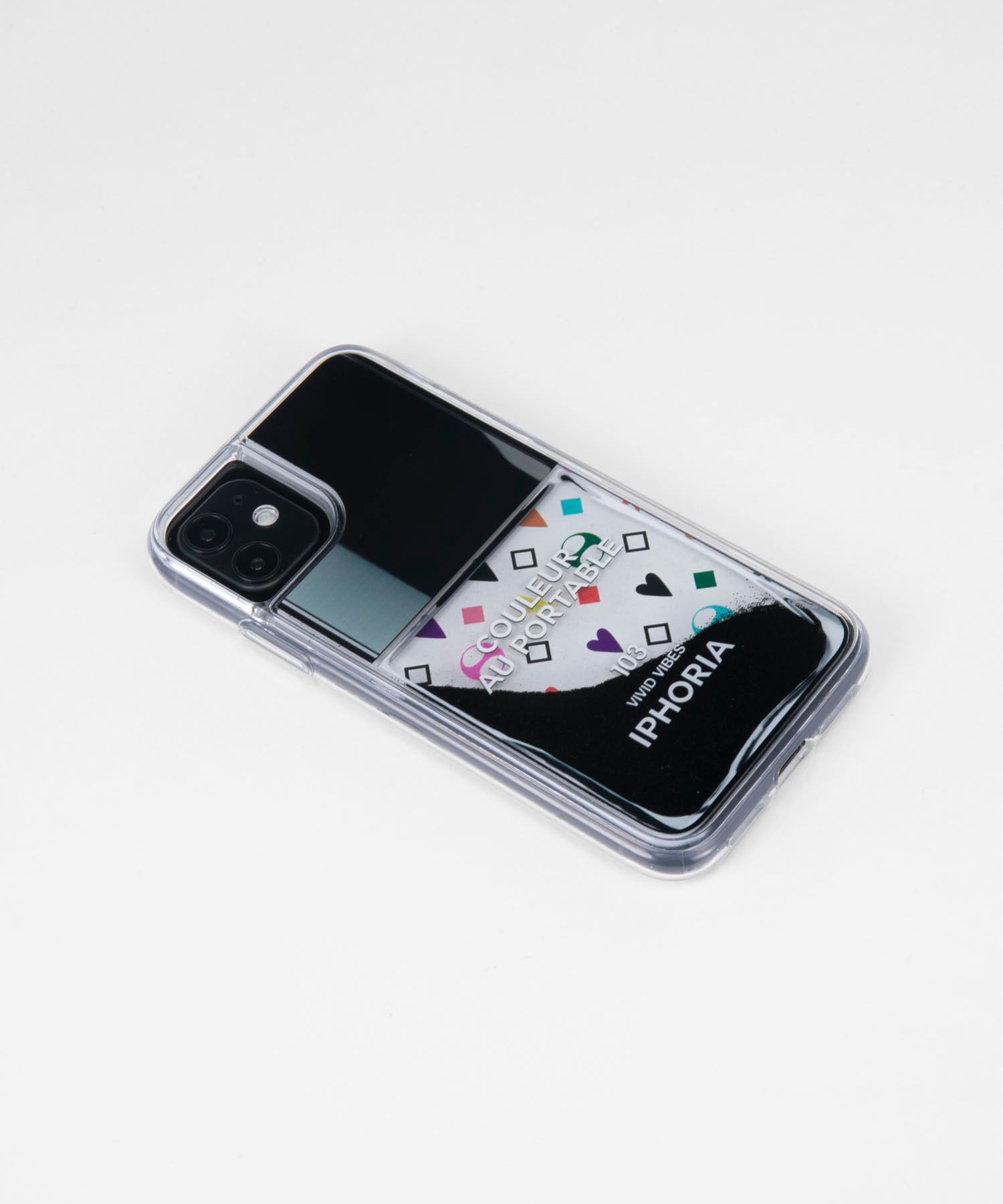 Liquid Case for Apple iPhone 11 - Nailpolish White colorful pattern