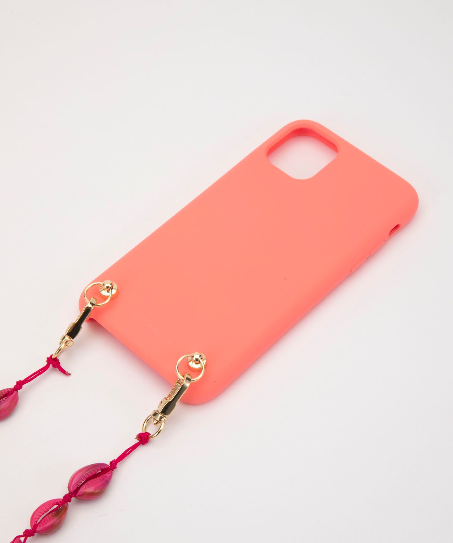 Soft Touch Necklace Case for Apple iPhone 11 - Coral Seashells