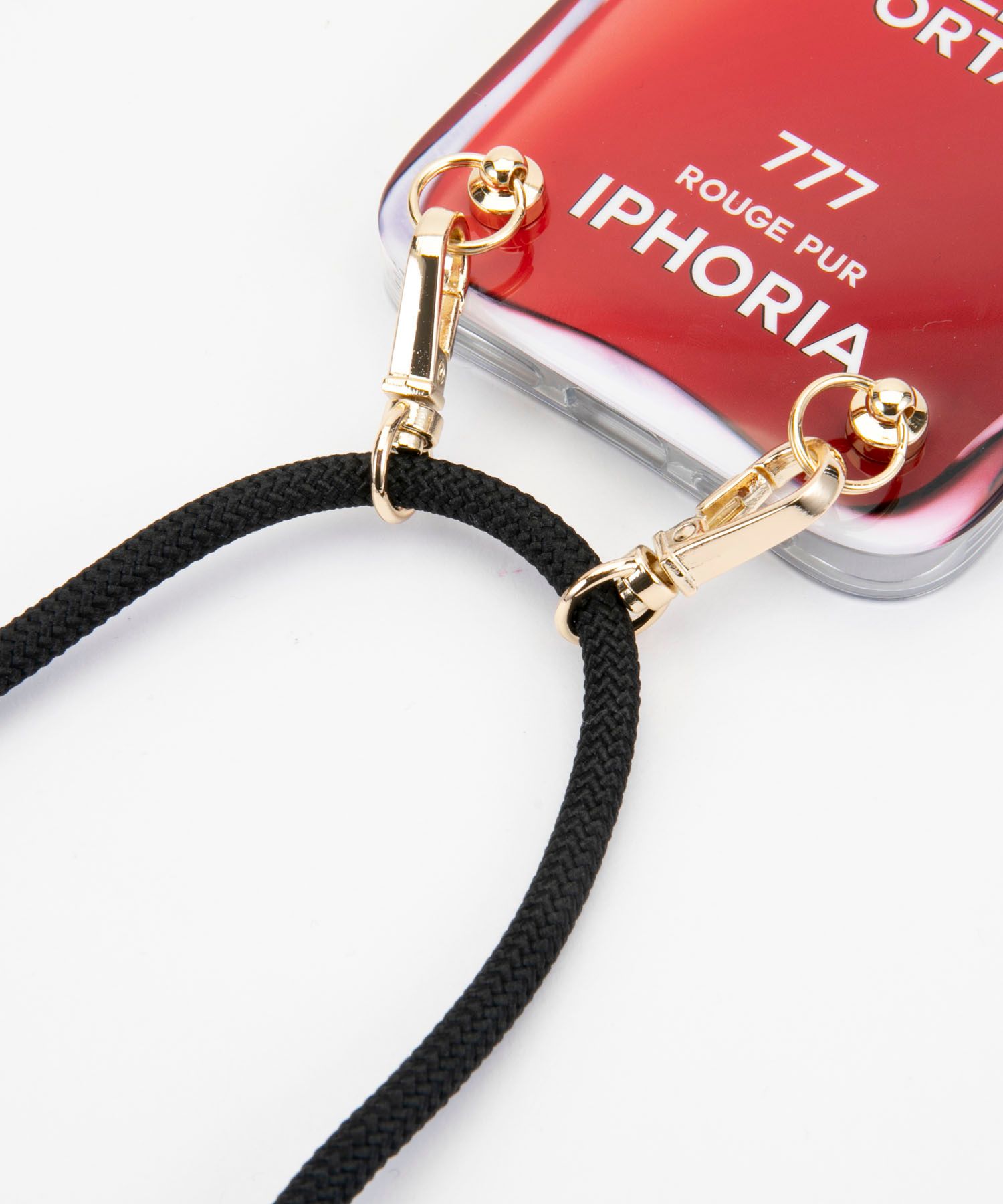 Necklace Case for Apple iPhone 12/12 Pro - Couleur au Portable Vernis Rouge Pur