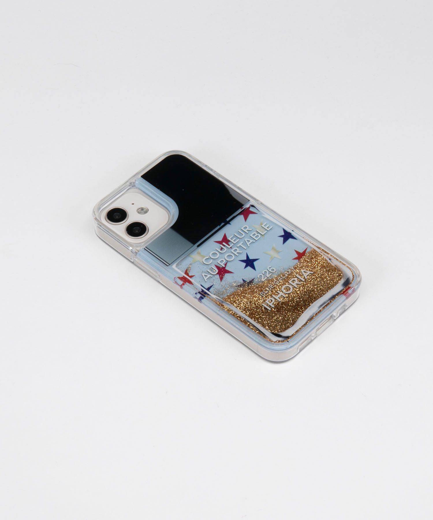 Liquid Case for Apple iPhone 12 mini - Nailpolish Blue Galaxy