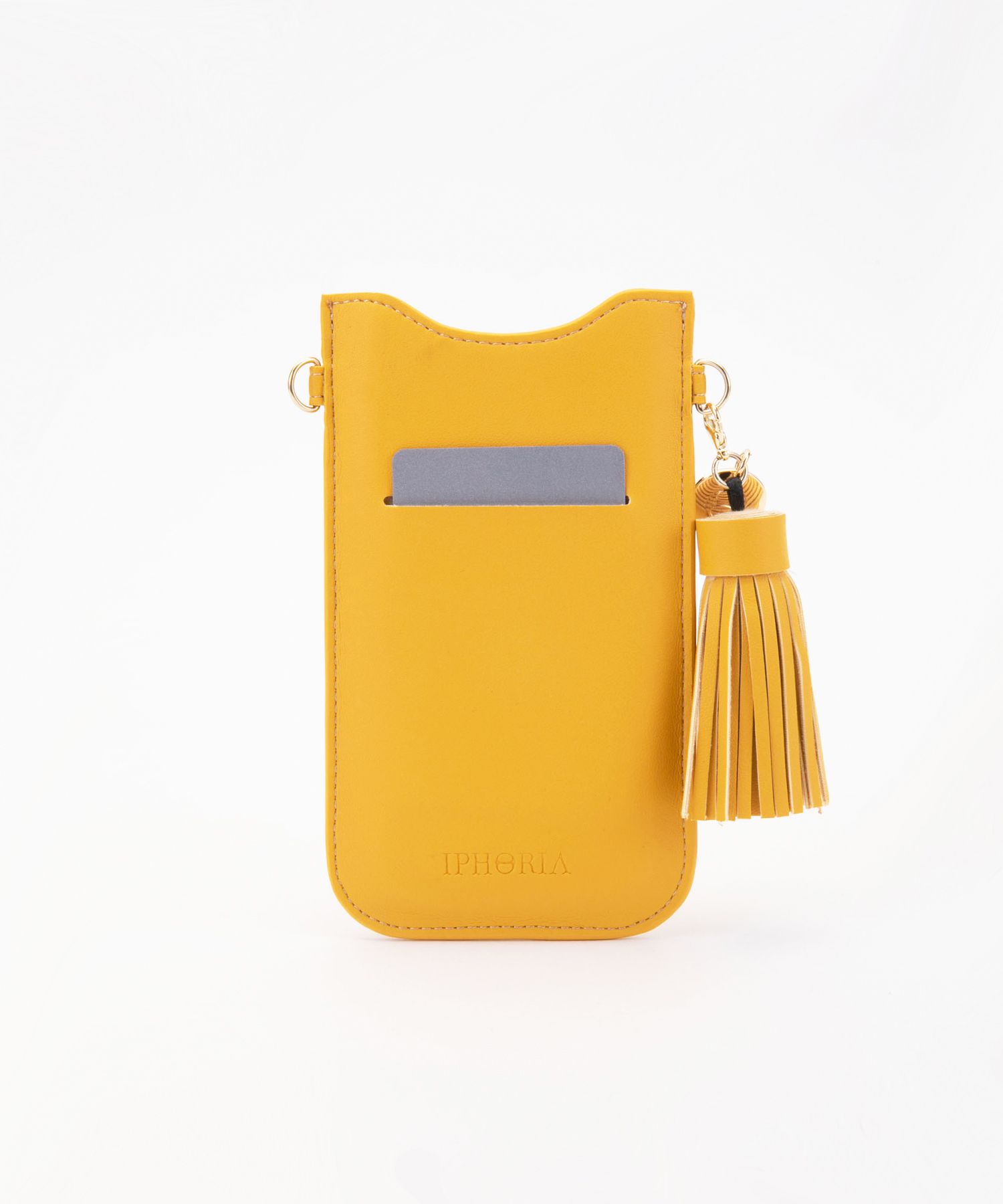Necklace Sleeve Case for Apple iPhone 6/7/8/X/Xs/11 Pro - Yellow Linen