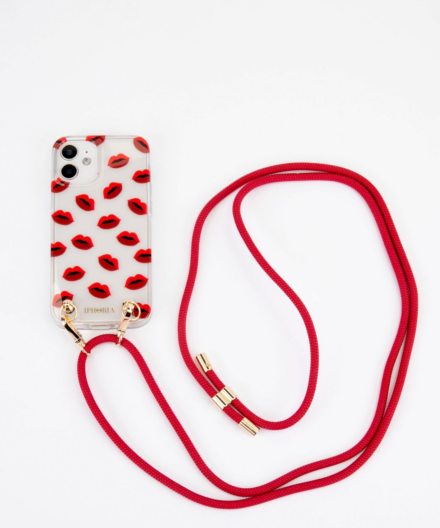 Necklace Case for Apple iPhone 12 mini - Transparent Lips