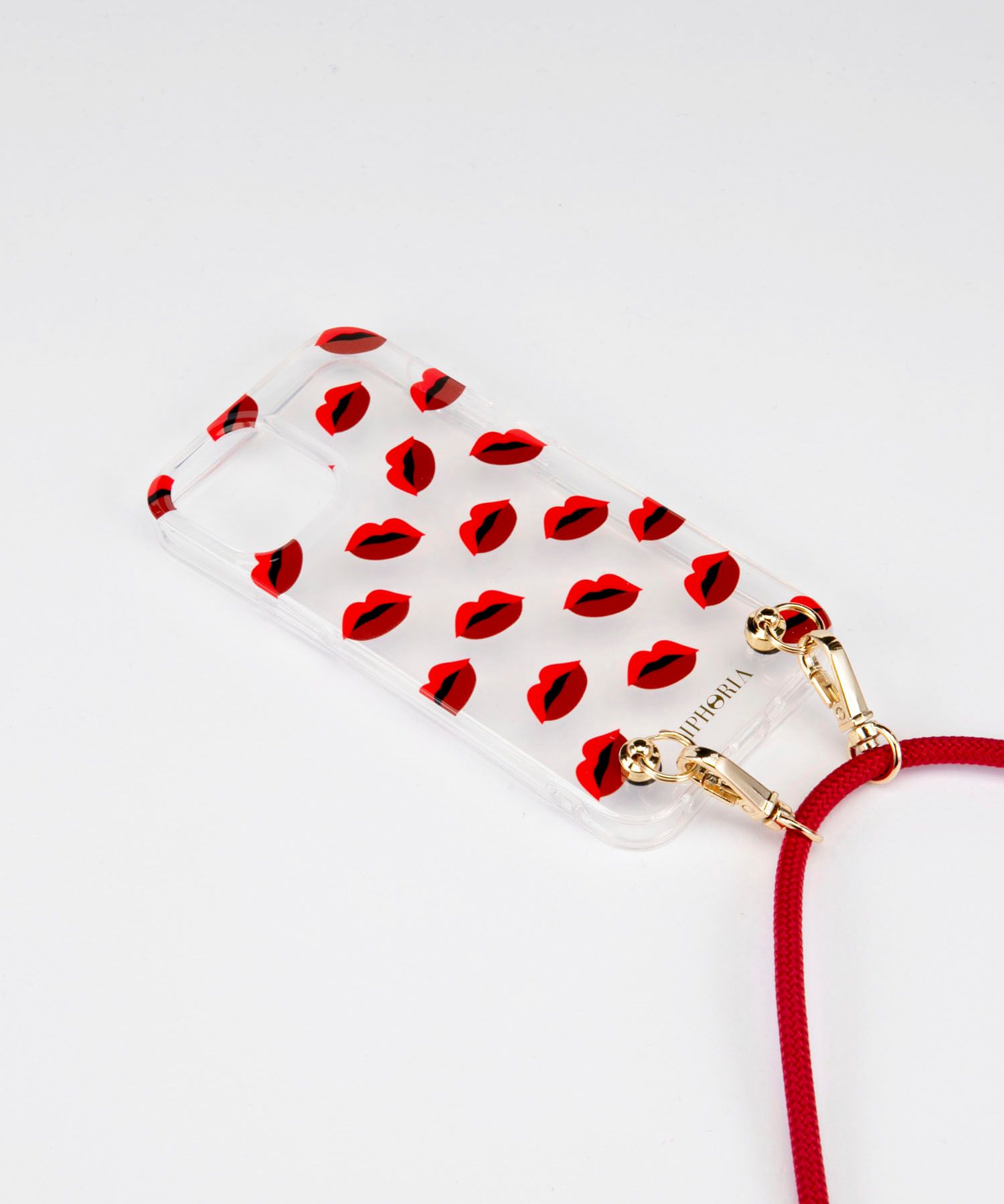 Necklace Case for Apple iPhone 12 mini - Transparent Lips