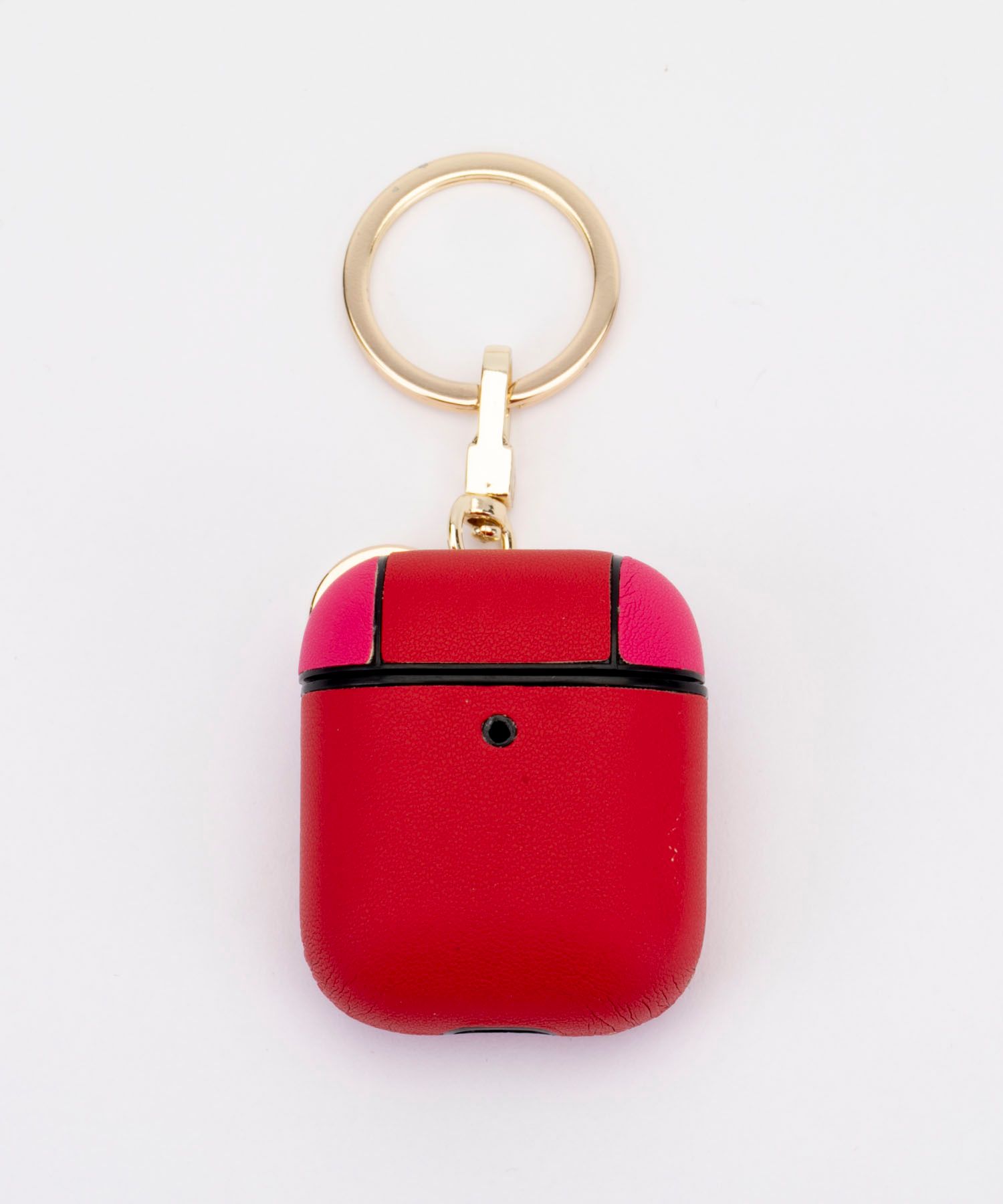 Key Chain Airpods Case - Red & Pink