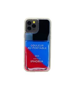 Liquid Case for Apple iPhone 12/12 Pro - Nailpolish Coleur Au Portable Neon Blue