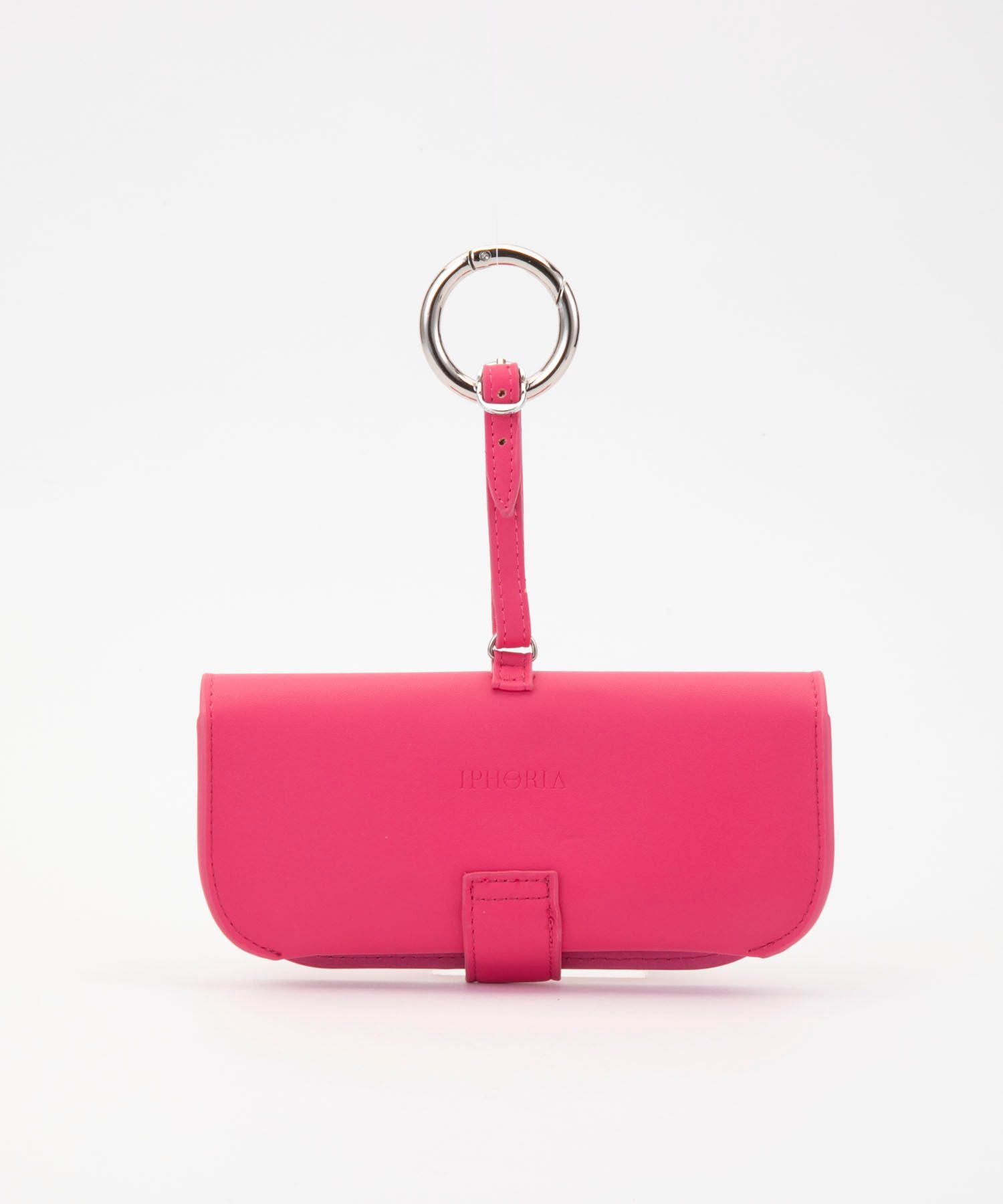 Glasses Case with Bag Holder - Pink With Glitter Face
