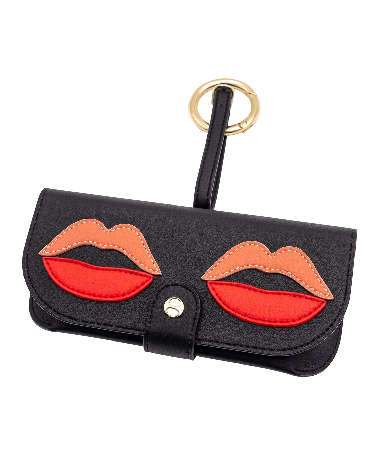 Black with Red Lips