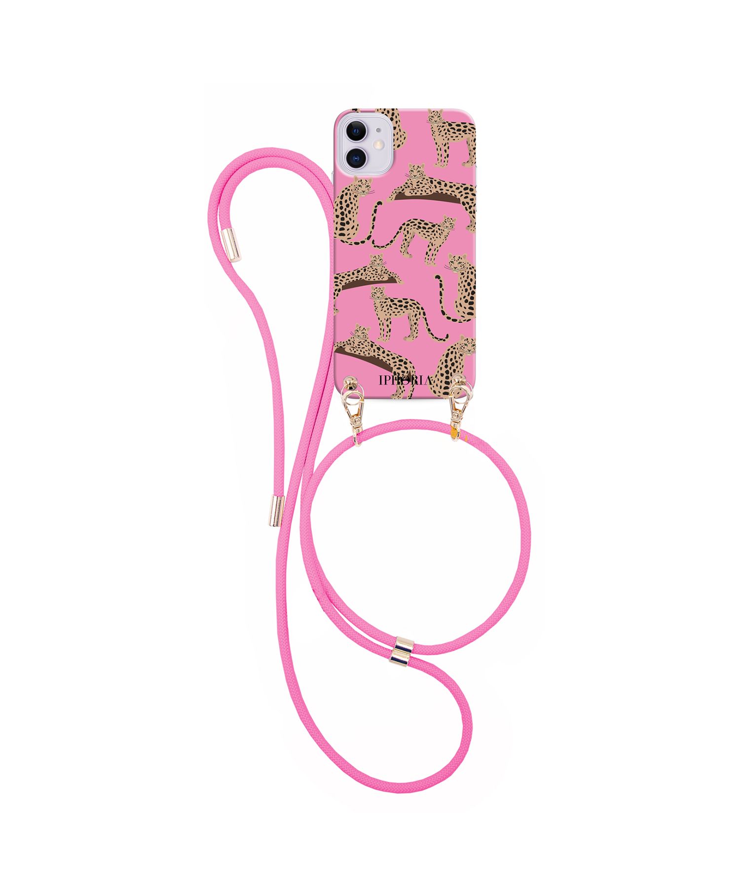 IPHORIA - Necklace Case for Apple iPhone 12 mini - Leopards Pink | IPHORIA