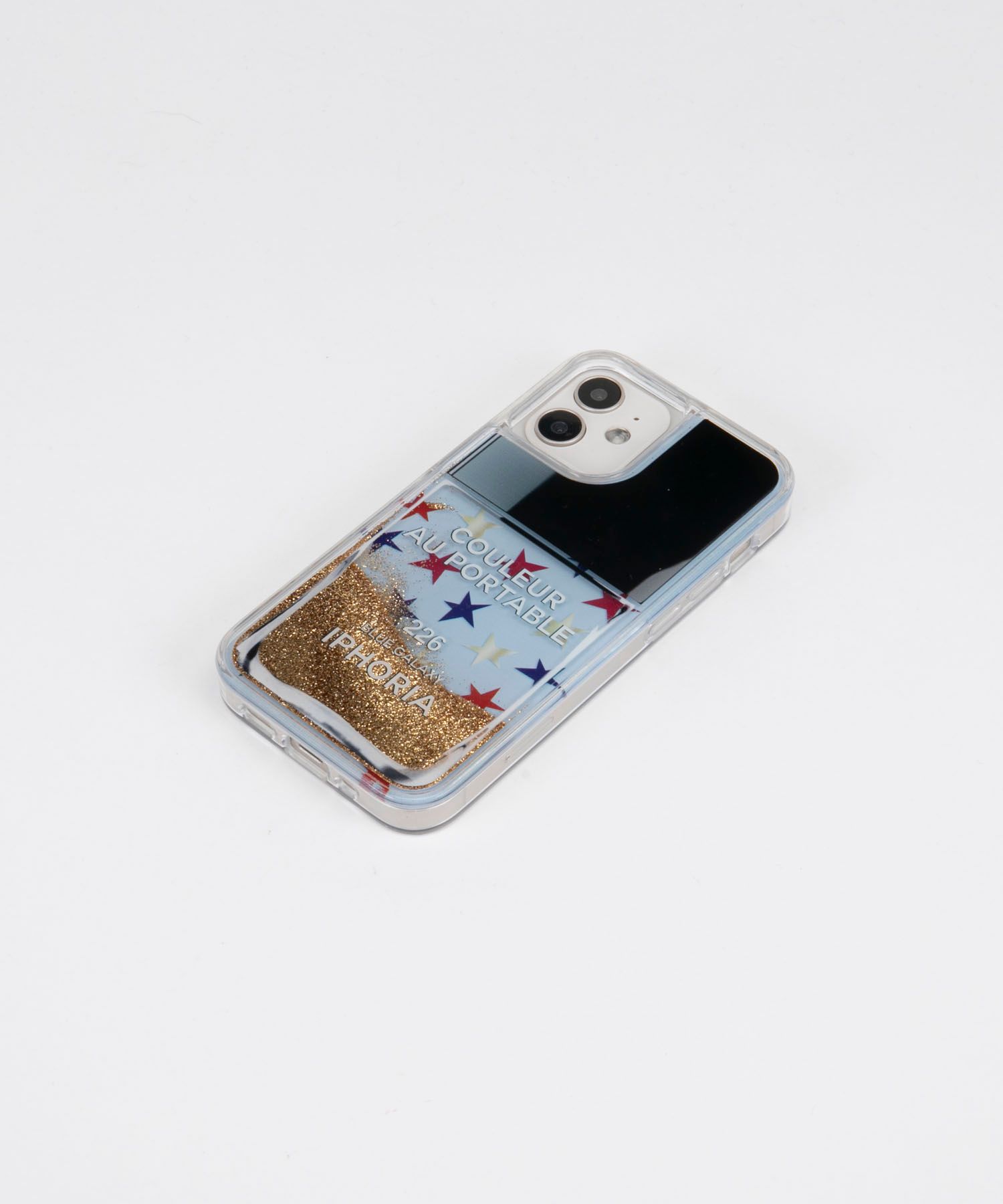 Liquid Case for Apple iPhone 12 mini - Nailpolish Blue Galaxy