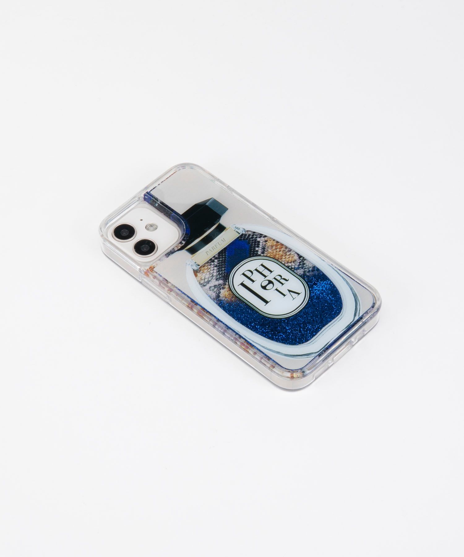 Liquid Case for Apple iPhone 12 mini - Perfume Round Snake Nude