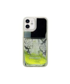 Liquid Case for Apple iPhone 12 mini - Nailpolish Coleur Au Portable Snake Lime Green Glitter