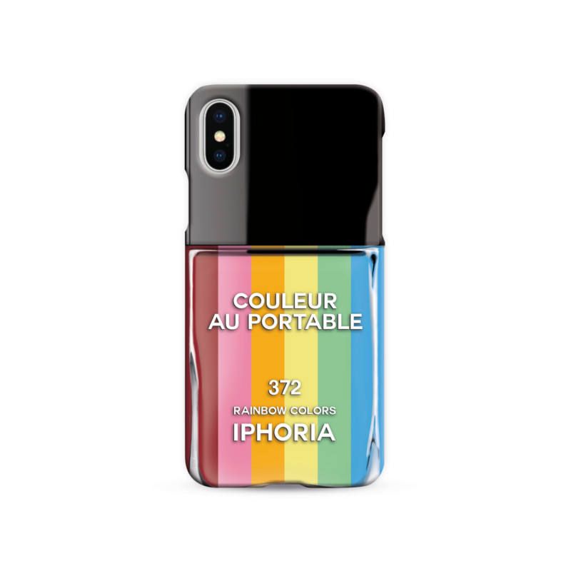Case for Apple iPhone X/XS - Nailpolish Rainbow