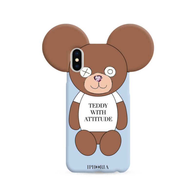 Case for Apple iPhone X/XS - Teddy with Attitude