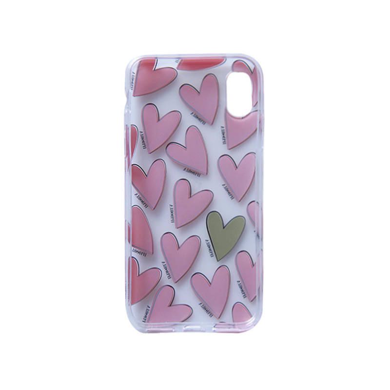 Case for Apple iPhone X/XS - Hearts Red