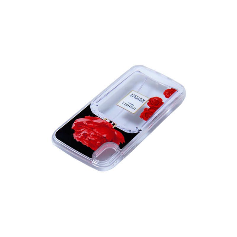 Liquid Case for Apple iPhone X/XS - Parfum Flower Red