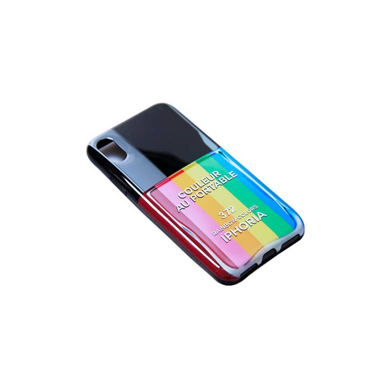 Case for Apple iPhone X/XS - Nailpolish Rainbow