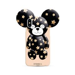 Case for Apple iPhone X/XS - Teddy Golden Stars