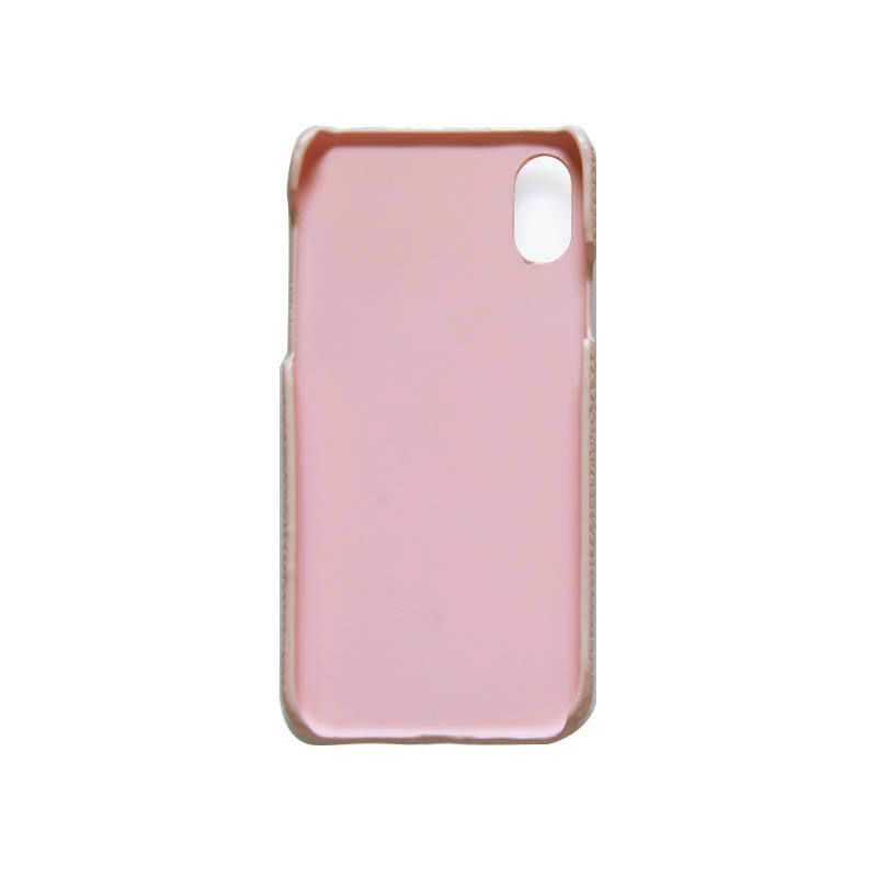 Veggie Leather Case for Apple iPhone X/XS - Heart Nude Red