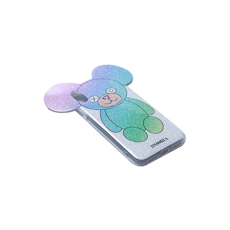 Case for Apple iPhone X/XS - Teddy Multicolor Glitter