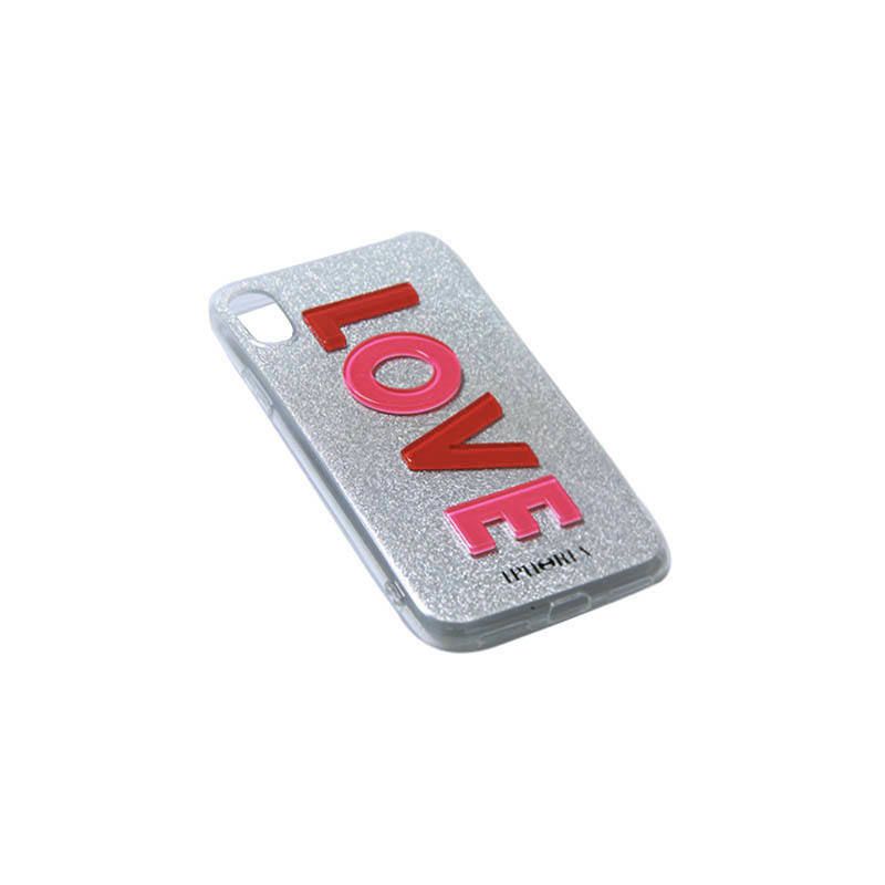 3D Case for Apple iPhone X/XS - Love Pink Red
