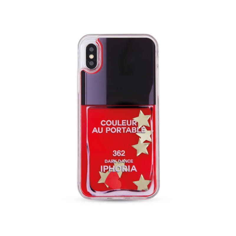 Liquid Case for Apple iPhone X/XS - Nailpolish Stars