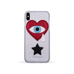 Veggie Leather Case for Apple iPhone X/XS - Heart Teardrop